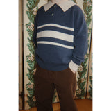 Konges Sløjd Dark Blue Stripe Basi Polo