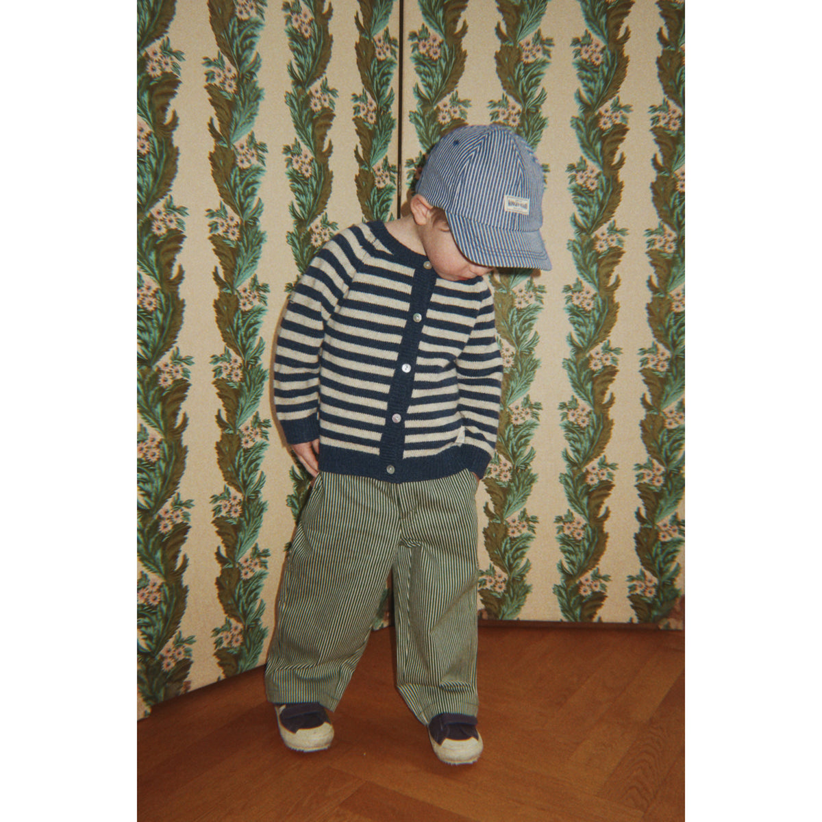 Konges Sløjd Blue Stripe Billi Strikk Cardigan