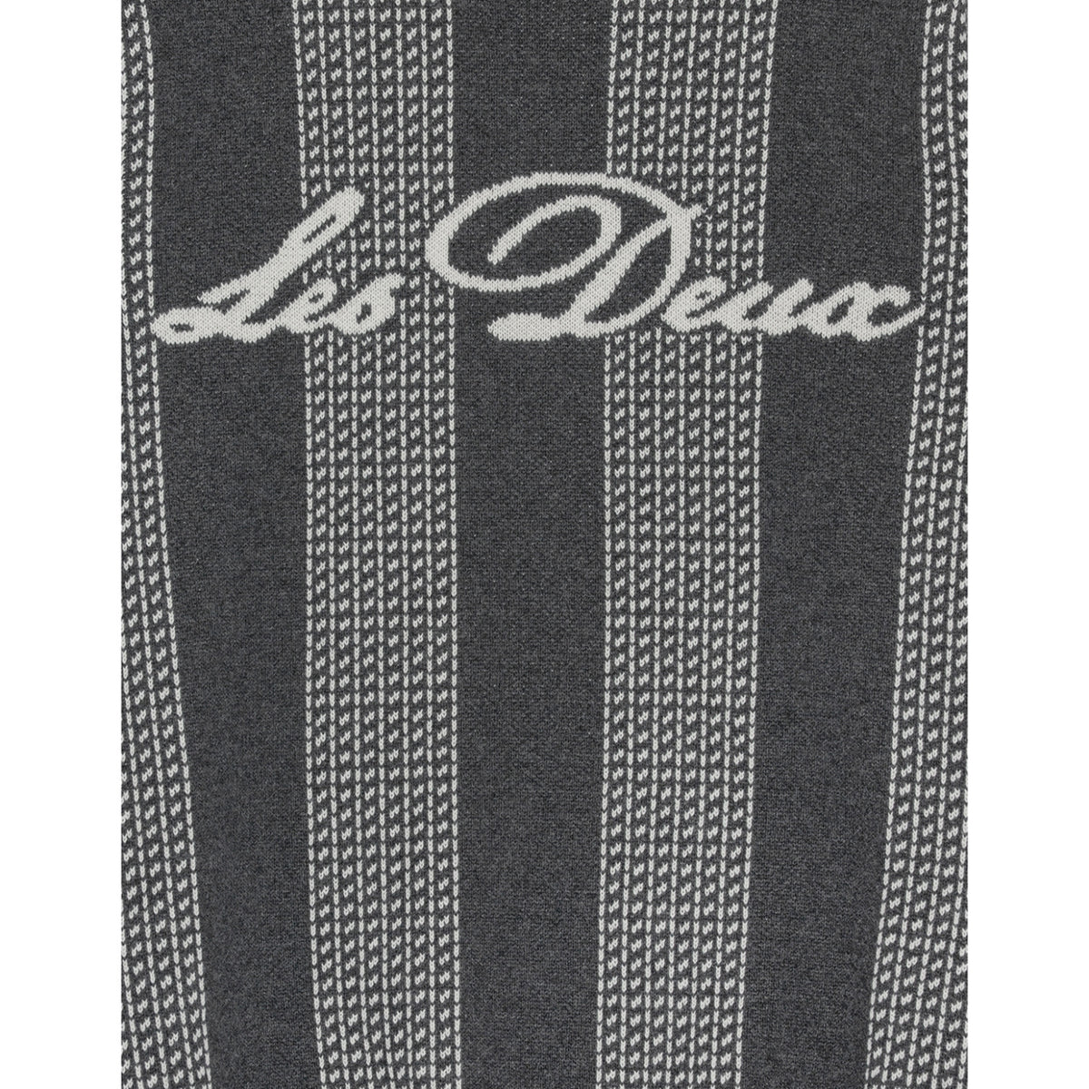 Les Deux Kids Charcoal Melange Striped Signature Strikk KIDS
