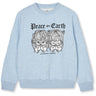 Mads Nørgaard Light Blue Melange Sonar Peace Collegegenser