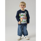 Name It Navy Blazer Nmmjik Paw Ls Nreg Topp Box Noos Cplgm