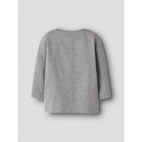 Name It Grey Melange Nmmjik Paw Ls Nreg Topp Box Noos Cplgm