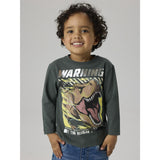 Name It Urban Chic Nmmjim Jurassic Ls Nreg Topp Box Noos Sky