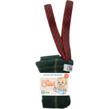 Silly Silas Footless Bomull Strømpebukser Med Braces Dark Forest Green Christmas Patterned