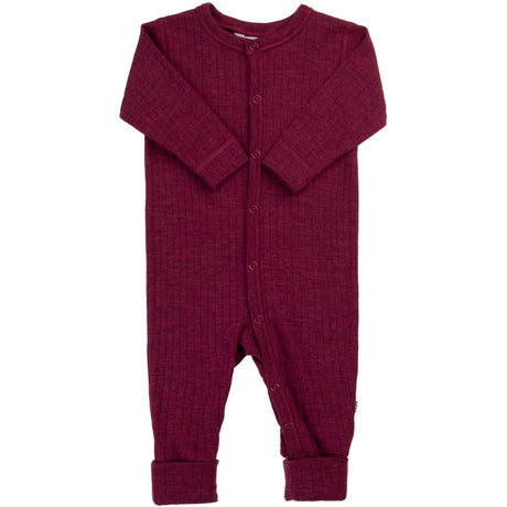 Joha Wine Melange Natt Drakt Med 2In1 Foot
