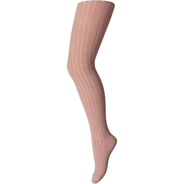 MP 130 Cotton Rib Strømpebukser 188 Wood Rose