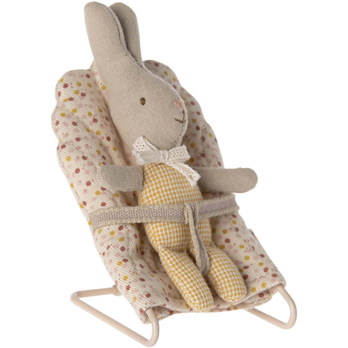 Maileg Rabbit, My - Yellow Check