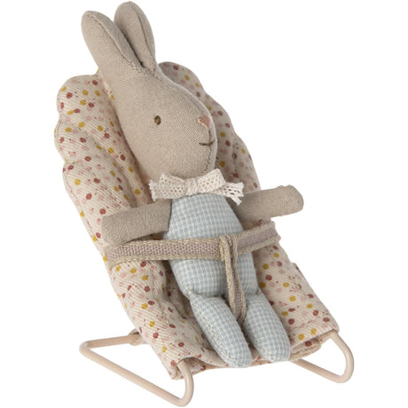 Maileg Rabbit, My - Light Blue Check 2