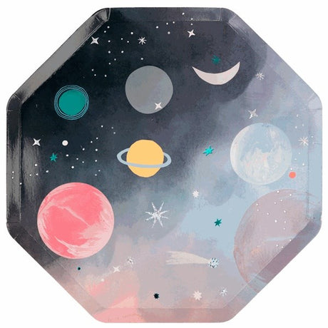 Meri Meri Space Frokost Tallerkener