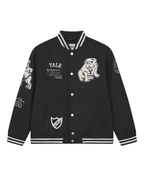 Les Deux Kids Black/Black Yale Ull Varsity Jakke KIDS