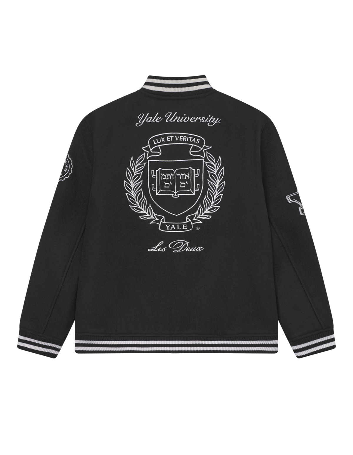 Les Deux Kids Black/Black Yale Ull Varsity Jakke KIDS