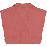 Müsli Balsam Cream/Apple Red Poplin Stripe Skjorte Topp