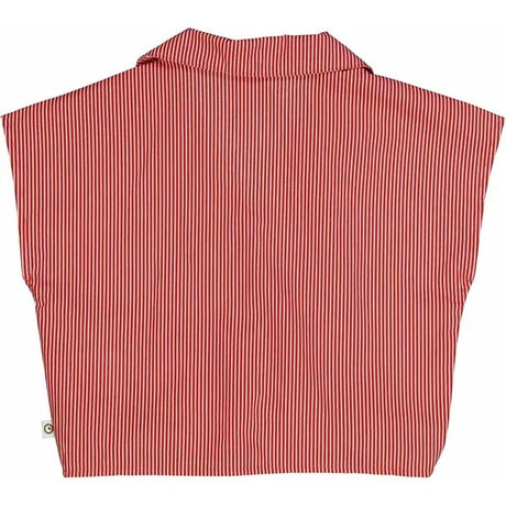 Müsli Balsam Cream/Apple Red Poplin Stripe Skjorte Topp