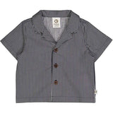 Müsli Balsam Cream/Night Blue Poplin Stripe Skjorte