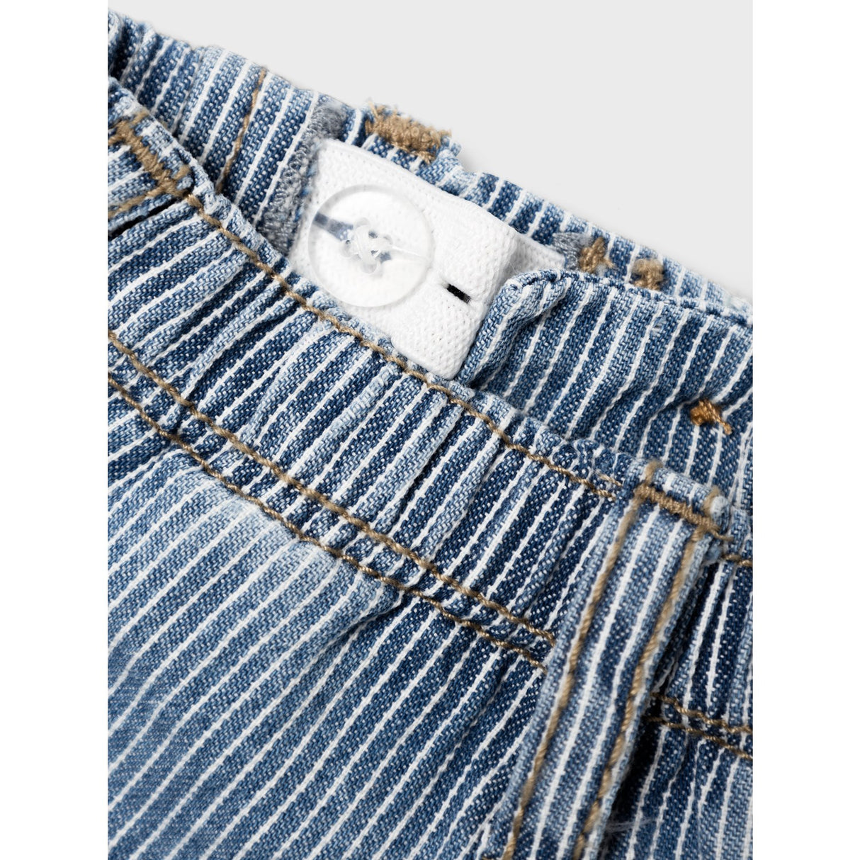 Name It Light Blue Denim Ryan Stripe Denim Shorts