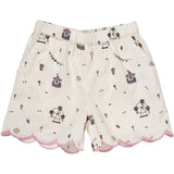 Copenhagen Colors Cream Tivoli Print Shorts W. Deco Edge