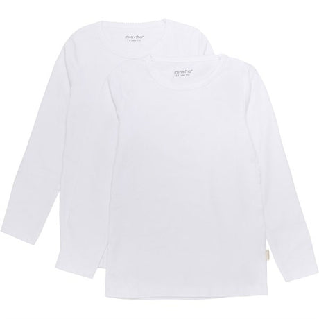 Minymo White Bluse Basis 35 2-pakning