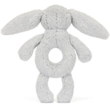 Jellycat Bashful Sølv Bunny Ring Rattle