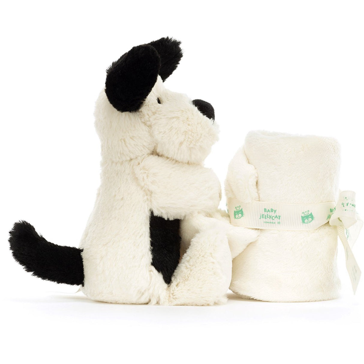 Jellycat Bashful Black & Cream Valp smokk 4