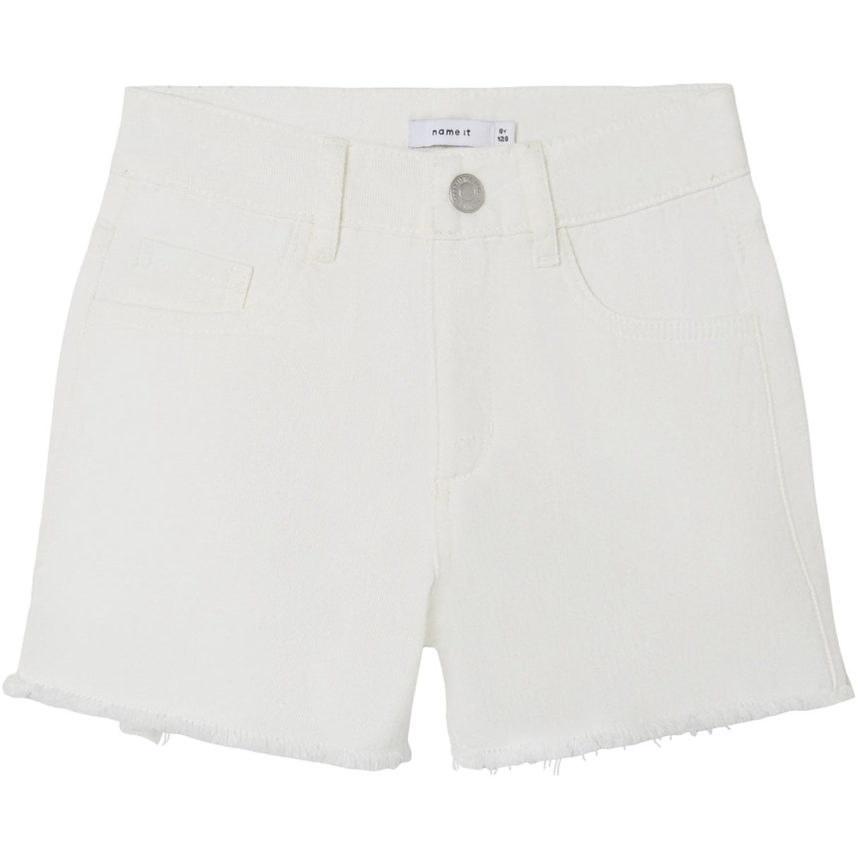 Name It Bright White Rose Mom Twill Shorts