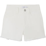 Name It Bright White Rose Mom Twill Shorts