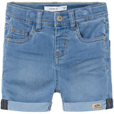 Name It Light Blue Denim Silas Slim Denim Shorts