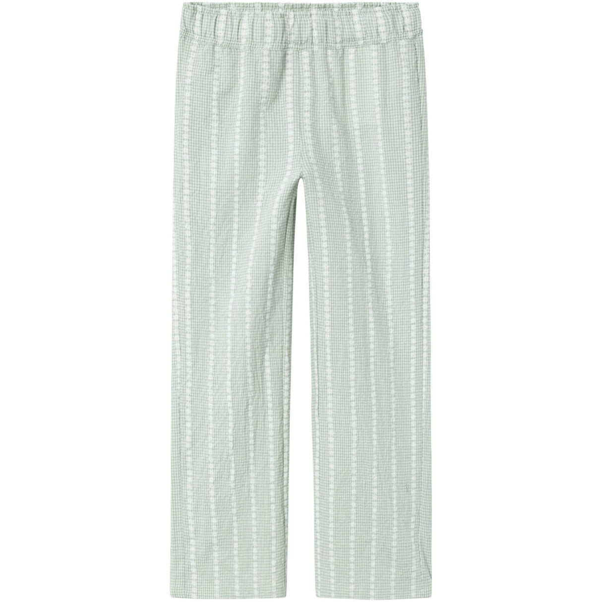 Name It Silt Green Hicheck Wide Pants