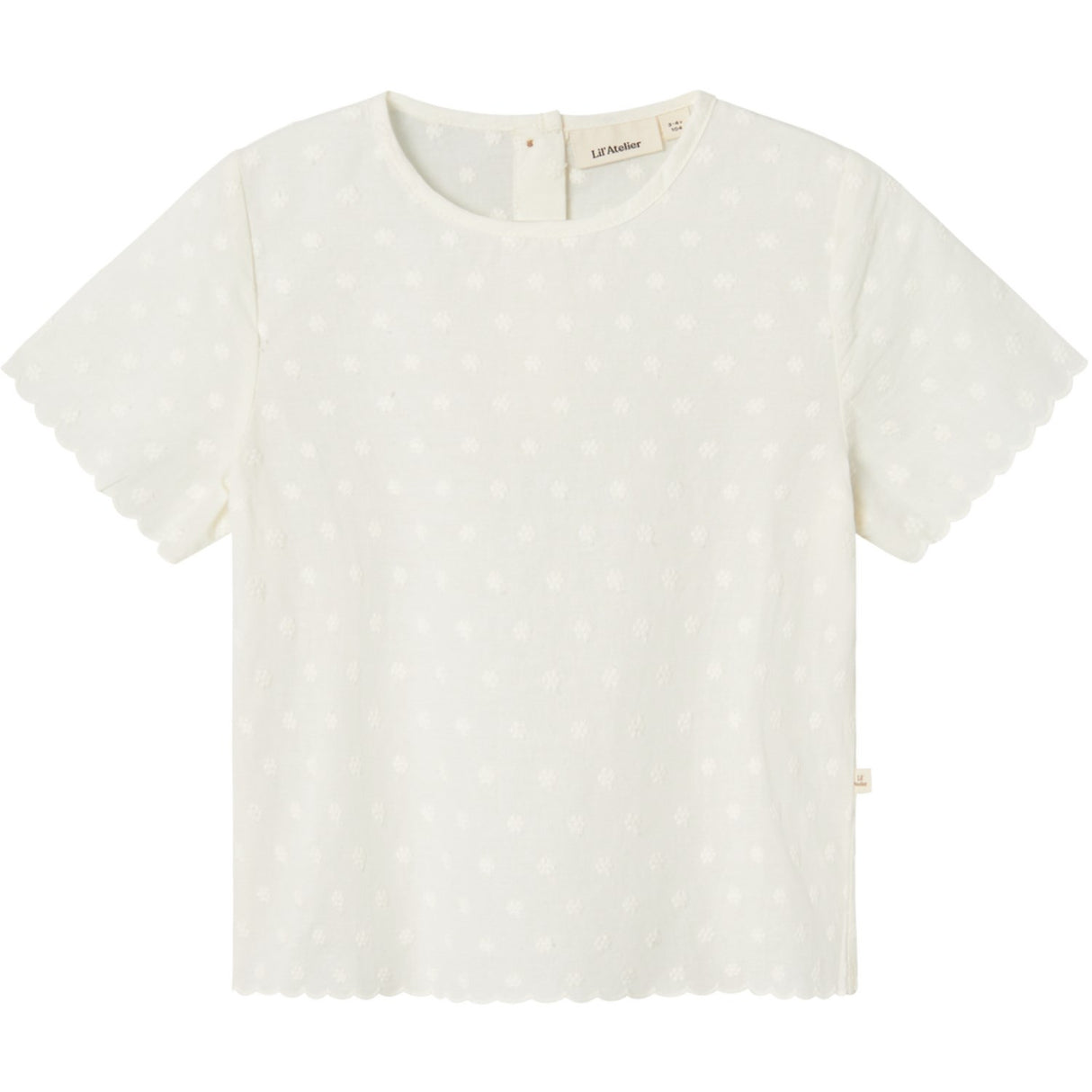 Lil'Atelier Coconut Milk Hirsa Loose T-Shirt