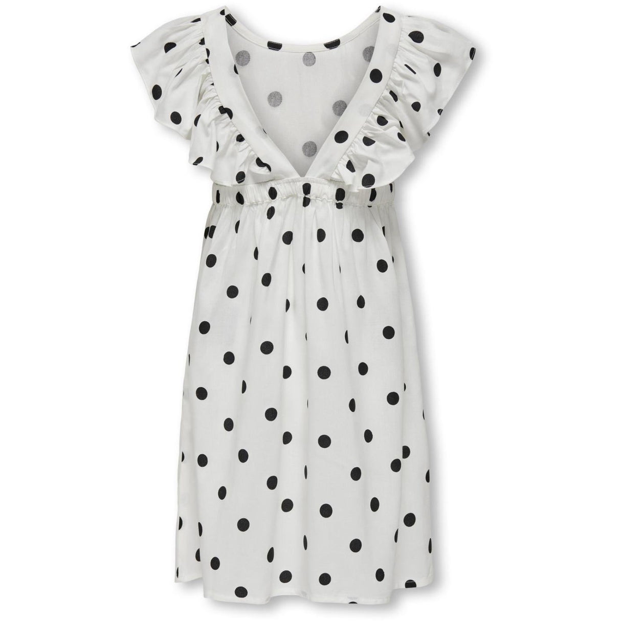 kids ONLY Cloud Dancer Black Dot Dotty Detail Kjole 4