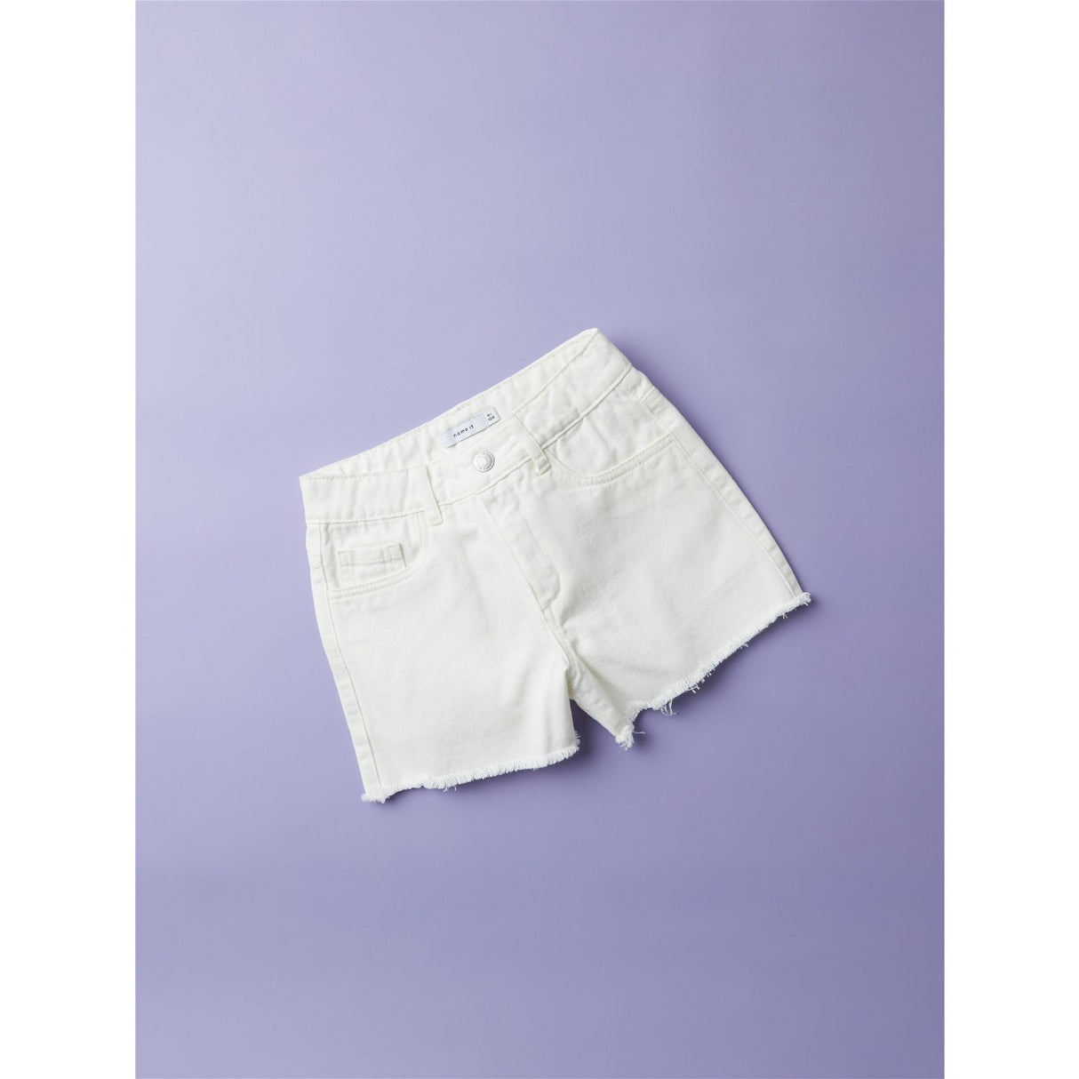 Name It Bright White Rose Mom Twill Shorts