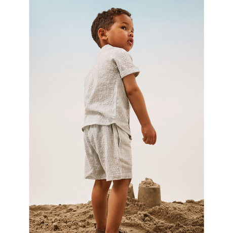 Name It Dark Sapphire/Jet Stream Fedenis Skjorte