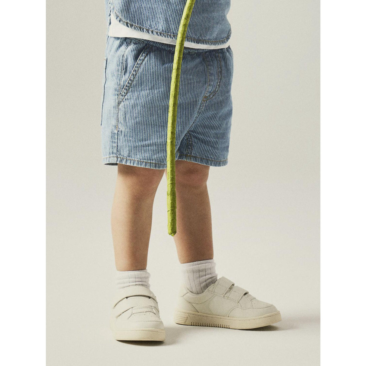 Name It Light Blue Denim White Ryan Jogger Denim Shorts