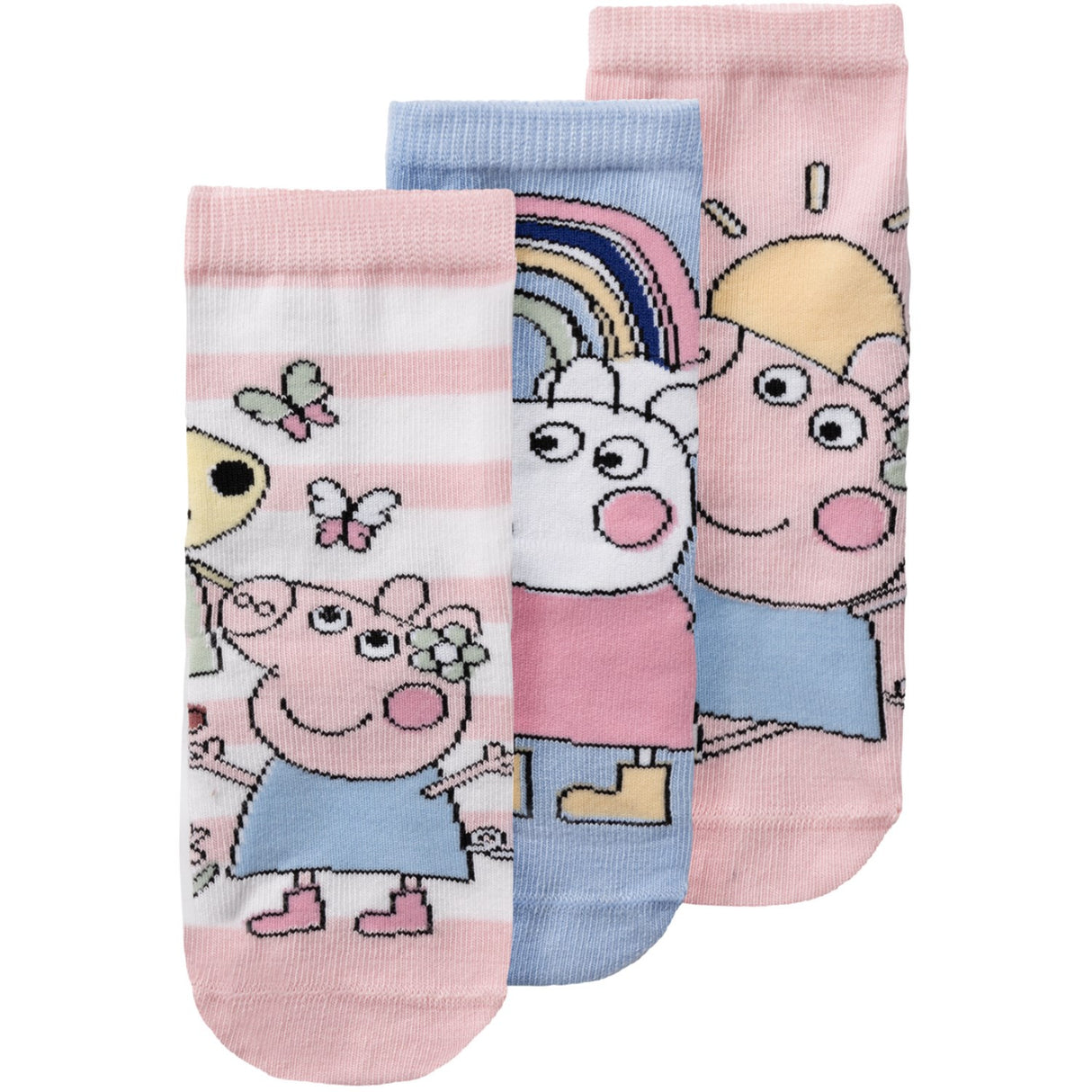 Name It Chambray Blue Arra Peppa Pig Strømper 3-pak