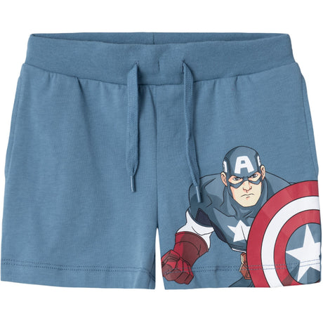 Name It Provincial Blue Ayan Marvel Lang Sweat Shorts