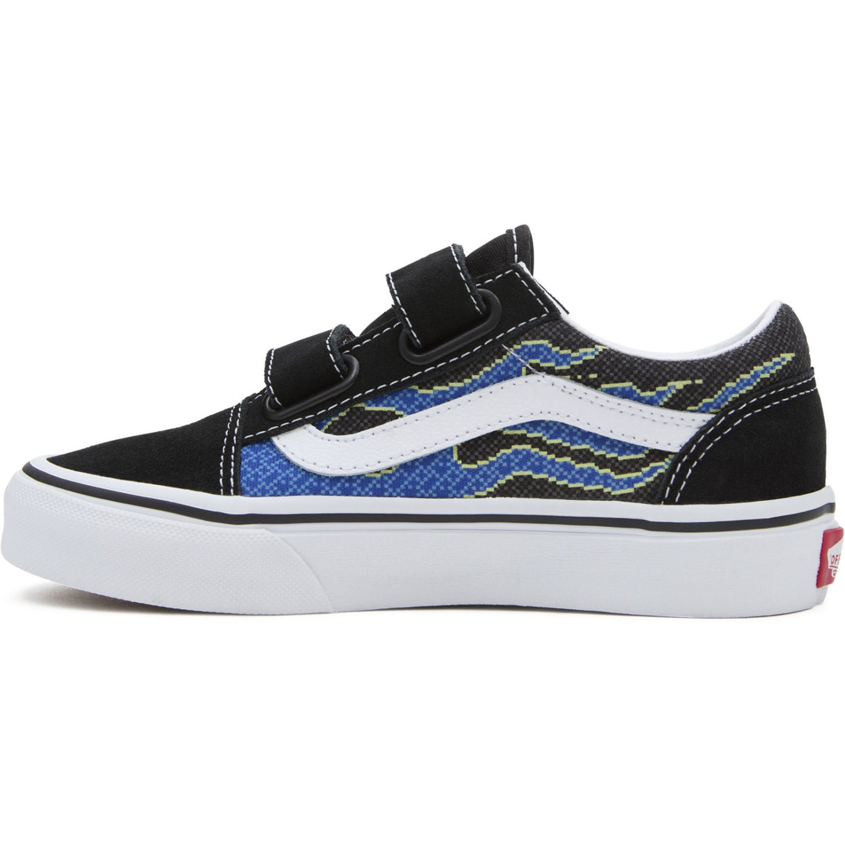 VANS Pixel Flame Black/Blue UY Old Skool V Sneakers