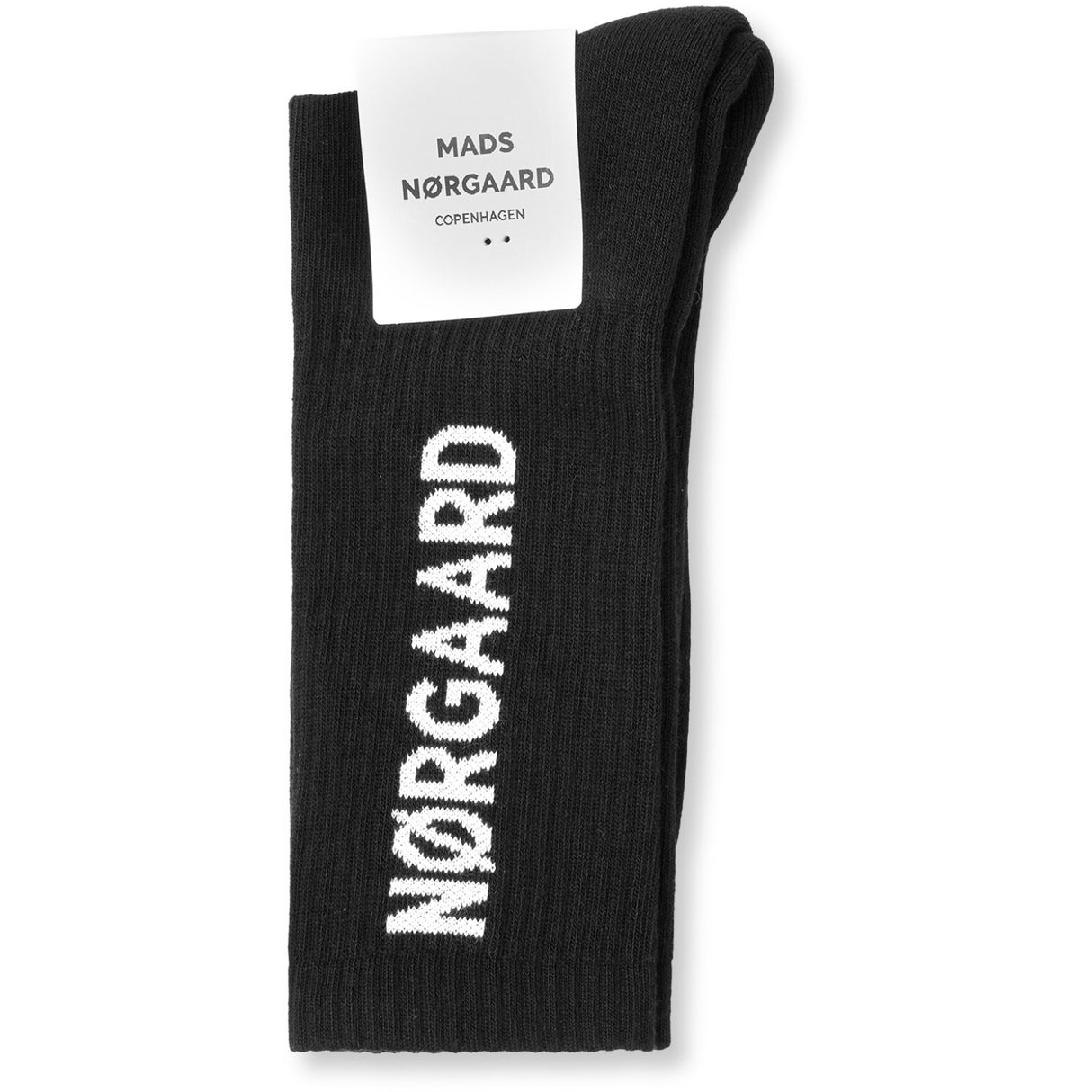 Mads Nørgaard Black Cotton Tennis MN Classic Sokk