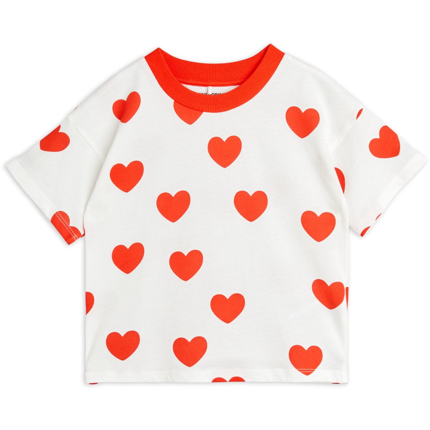 Mini Rodini Red Hearts AOP T-skjorte