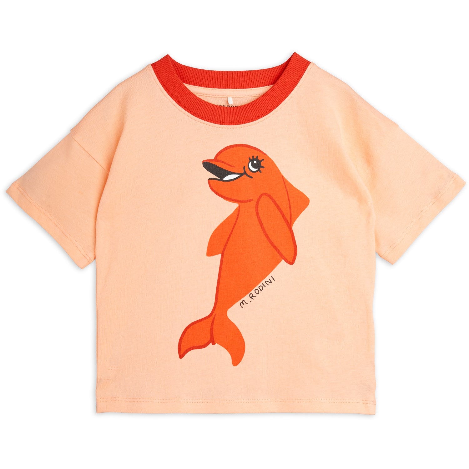 Mini Rodini Red Dolphin T-Shirt