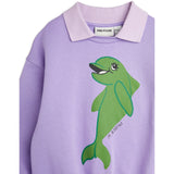 Mini Rodini Purple Dolphin Collar Sweatshirt 4