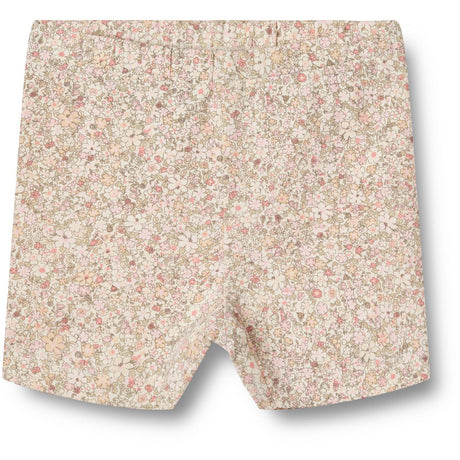 Wheat Cream Flower Meadow Bike Shorts Anne