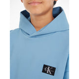 Calvin Klein Pique Modern Comfort Hoodie Dusk Blue 3