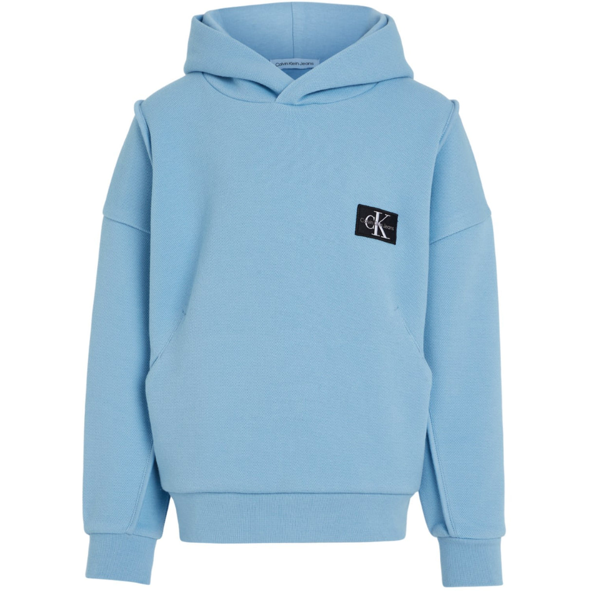 Calvin Klein Pique Modern Comfort Hoodie Dusk Blue