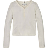 Tommy Hilfiger Ancient White Hilfiger Pointelle Blouse