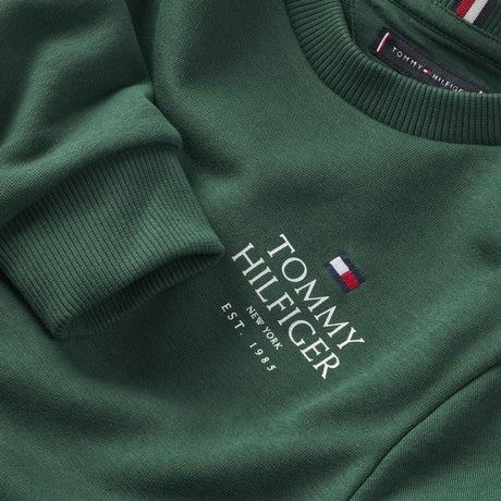 Tommy Hilfiger Ornamental Green Logo Puff Embr Reg Collegegenser 2