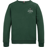 Tommy Hilfiger Ornamental Green Logo Puff Embr Reg Collegegenser