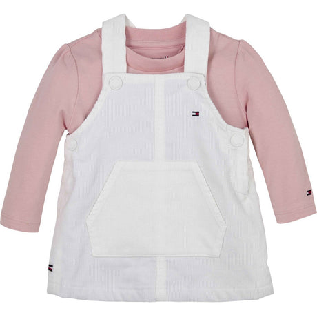 Tommy Hilfiger Ancient White Monotype Cord Dungaree Kjole Sett