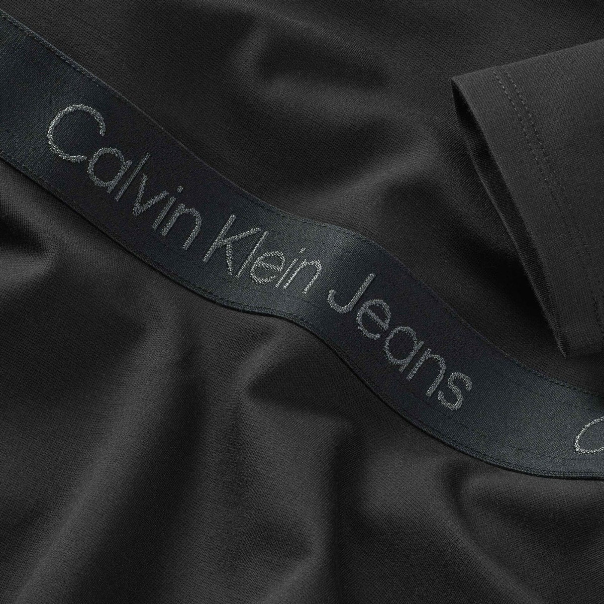 Calvin Klein Ck Black Logo Tape Punto Dress 2