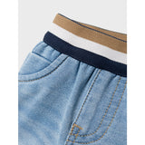 Name It Light Blue Denim Silas Sweat Denim Long Shorts