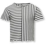 kids ONLY Cloud Dancer Black Georgina Striped Frill Topp