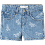 Name It Denim Blue Citrus Rose Regular Denim Shorts